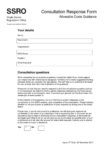 Consolidated consultation responses