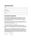 Defined pricing structure consultation responses